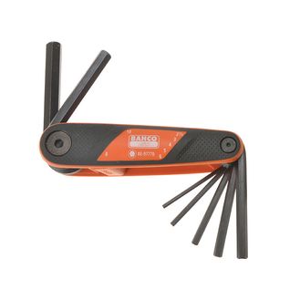 Bahco BE-9777B Hexagon Key Folding Set, 7 Piece