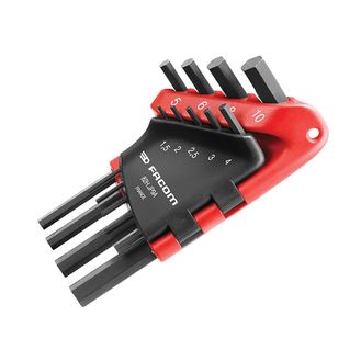 Facom 82H.JP9A Metric Hexagon Key Set, 9 Piece