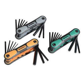 Faithfull Metric, Imperial &amp; TORX Folding Hexagonal Key Set, 25 Piece