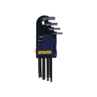 IRWIN® T10757 Metric Long Arm Ball End Hex Key Set, 10 Piece