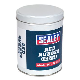 Sealey SCS110 Red Rubber Grease 500g Tin