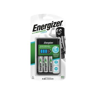 Energizer® 1 Hour Charger plus 4 x AA 2300 mAh Batteries