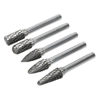Sealey SDBK5 Tungsten Carbide Rotary Burr Set 5pc