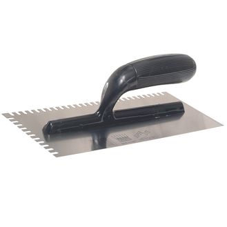 Ragni R231 Mastic Trowel U Notches Edge Plastic Handle 11 x 4.3/4in