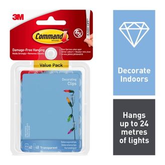 Command™ 7100108906 Clear Decorating Clips With Clear Strips Value Pack