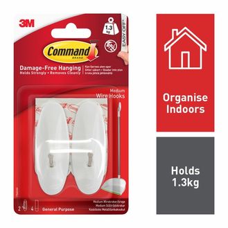 Command™ 7100117613 Medium Wire Hooks