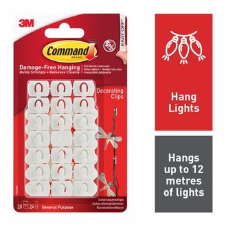 Command™ 7100117619 Decorating Clips White