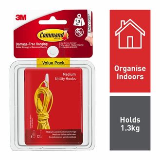 Command™ 7100119134 Medium Utility Hook Value Pack