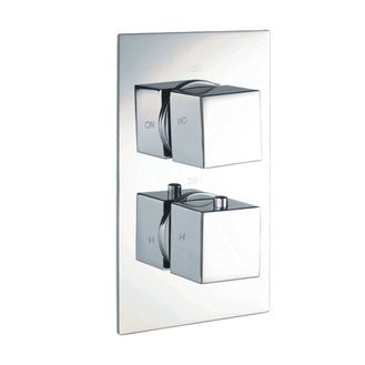 Giavani GIA-SV-DC-BL Dual Square Shower Valve