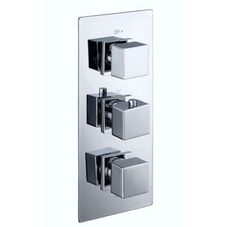 Giavani GIA-SV-TC-BL Triple Square Shower Valve