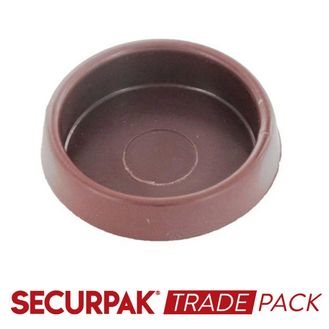 Securpak Trade Pack T10228 Castor Cup Brown Small
