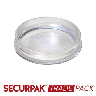 Securpak Trade Pack T10230 Castor Cup Clear Small