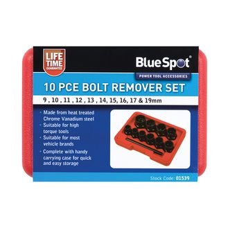 BlueSpot Tools Bolt Remover Set 9-19mm  10 Piece