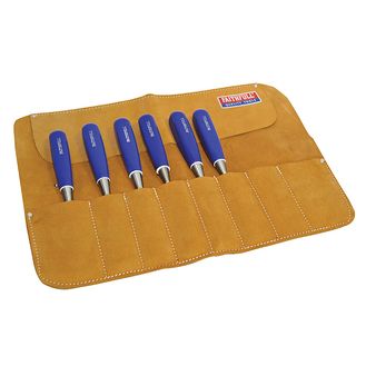 Faithfull Leather Chisel Roll 33 x 47cm