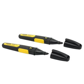 STANLEY® Chisel Tip Marker Black (Pack 2)