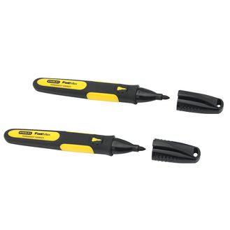 STANLEY® Fine Tip Marker Black (Pack 2)
