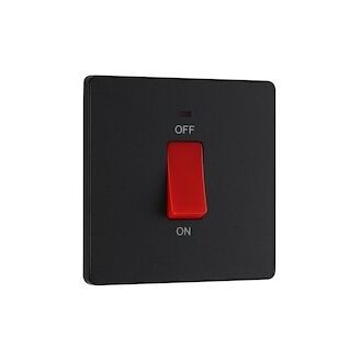 BG PCDMB74B-01 45a Dp Sqr/Cookr Swtch W/Led  Plstc