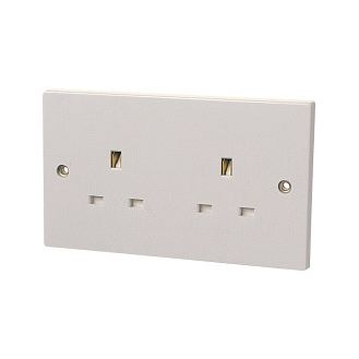 Dencon 4408P 13A, Twin Socket Outlet to BS1363