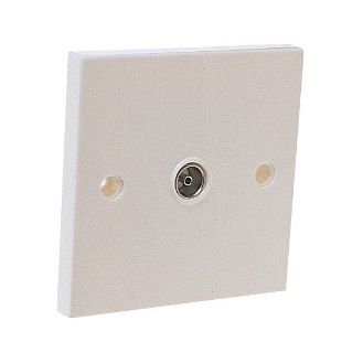 Dencon 7119 Single Flush Co Axial Aerial Socket