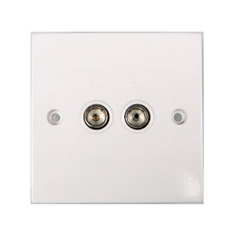 Dencon 7120K Double Flush Aerial Socket