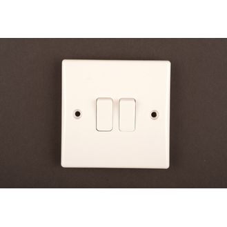 Dencon BP3403STV Slimline 10A 2G 2way Switch to BS3676