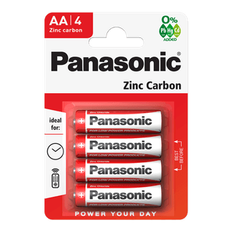 Panasonic S4016 Zinc Carbon Batteries Pack 4
