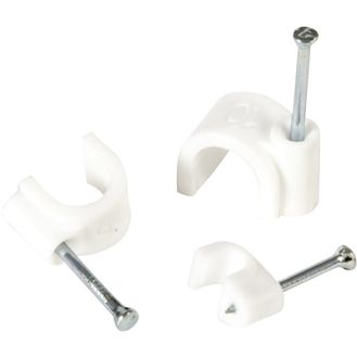 Securlec Cable Clips Round Pack 20