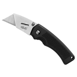 Gerber Edge Black Rubber Handle Knife