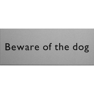 House Nameplate Co MEP41 Metal Effect Beware