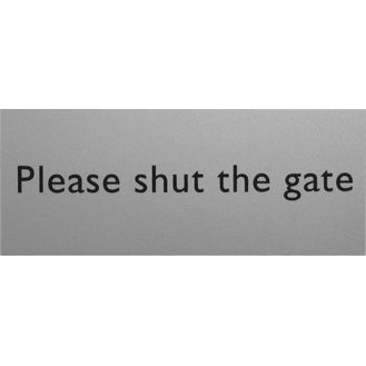 House Nameplate Co MEP42 Metal Effect Shut Gate