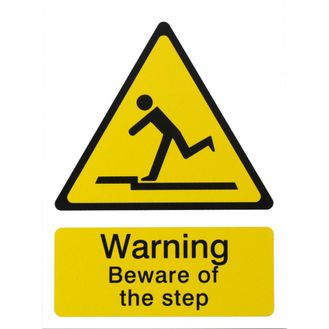 House Nameplate Co PVC53 Danger Beware of the Step