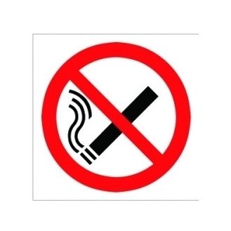 House Nameplate Co SAV7 No Smoking Symbol Pk2