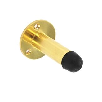 Securit S2573 Brass projecting door stop
