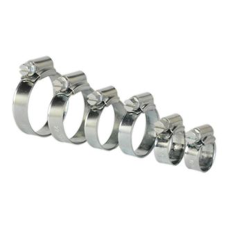 Sealey SHCS1 Hose Clip Assortment 30pc &amp;#8709;8-29mm Zinc Plated