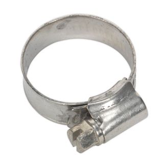 Sealey SHCSS0 Hose Clip Stainless Steel &amp;#8709;16-27mm Pack of 10