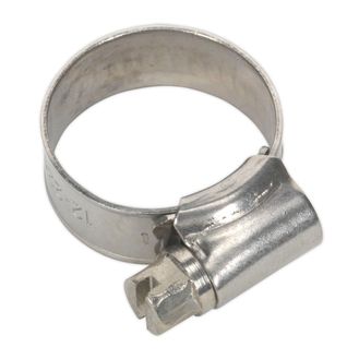 Sealey SHCSS00 Hose Clip Stainless Steel &amp;#8709;12-22mm Pack of 10