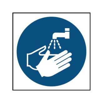 Securit SMT914 Smiths Smt914 Wash Hands Symbol Sign 100x100mm