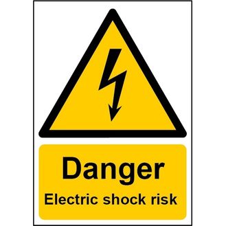Securit SMT920 Smiths Smt920 Danger Elec Shock Sign 148mmx210mm