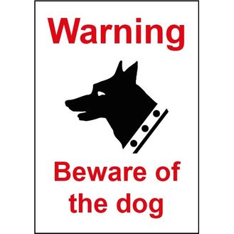 Securit SMT933 Smiths Smt933 Beware Of Dog Sign 148mmx210mm