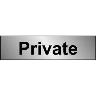 Securit SMT951 Smiths Smt951 Metal Effect Private 200mmx50mm