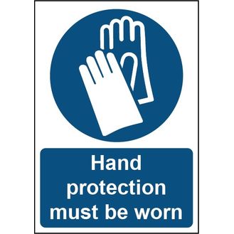Securit SMT954 Smiths Smt954 Hand Protection Must Be Worn Sign