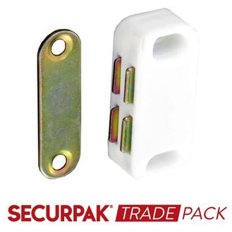 Securpak Trade Pack T10049 Magnetic Catch White 30mm