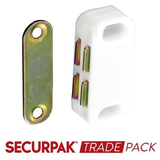 Securpak Trade Pack T10050 Magnetic Catch White 38mm