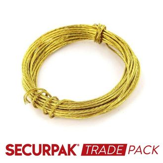 Securpak Trade Pack T10082 Picture Wire Brass 3.5M