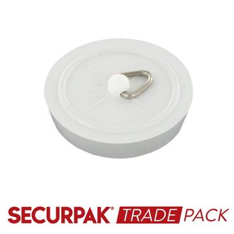 Securpak Trade Pack T10215 Bath Plug White 45mm