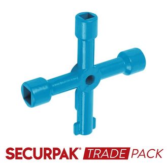 Securpak Trade Pack T10237 4 Way Utility Key Plastic