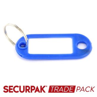 Securpak Trade Pack T10245 Key Ring With Tab Assorted