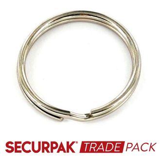 Securpak Trade Pack T10247 Steel Split Key Ring Np 25mm