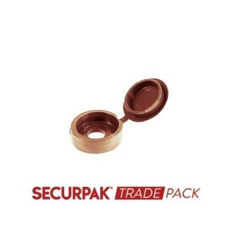 Securpak Trade Pack T10542 Fold Over Screw Caps Beige