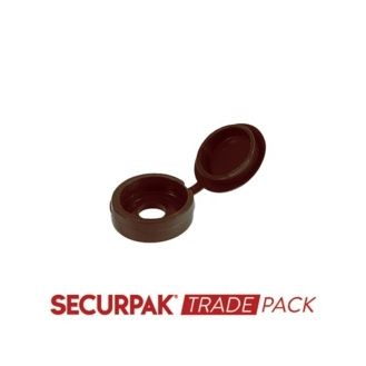 Securpak Trade Pack T10543 Fold Over Screw Caps Brown